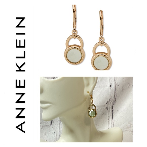 🐘🐘💓 Anne Klein Stone Drop Earrings - Picture 1 of 7